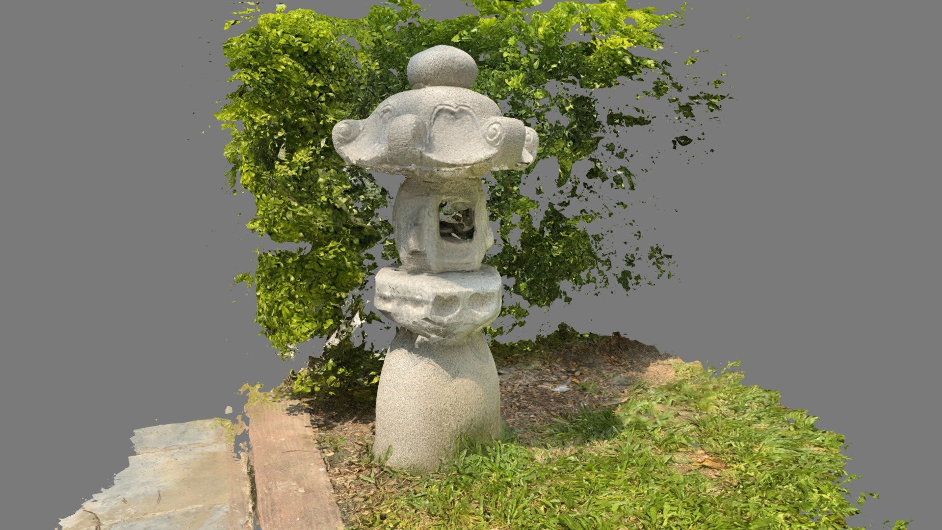 stone lantern scan by iPadpro Lidar