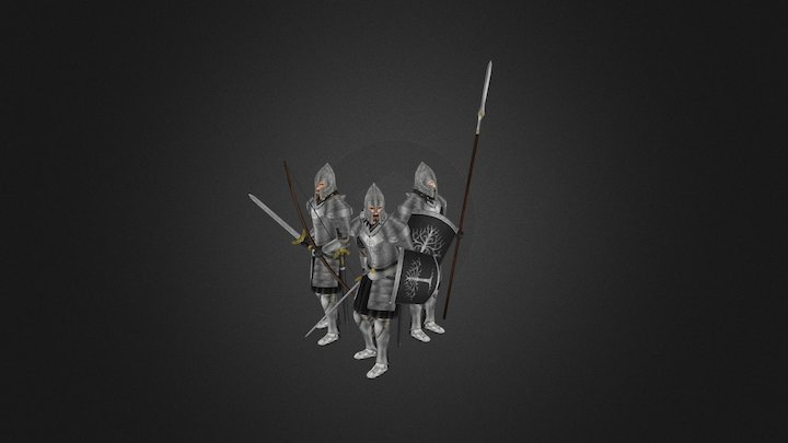 Gondorian Soldiers Upgrade 2 3D Model