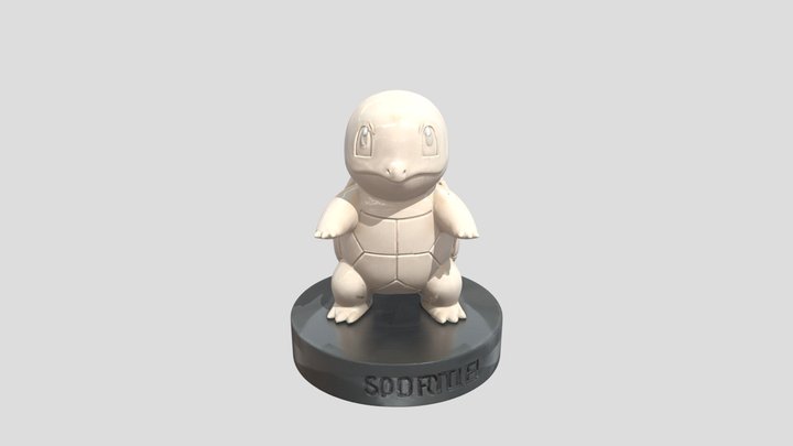 Squirtle Statue 3D Model