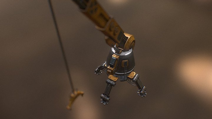 Installation01: Crane asset 3D Model