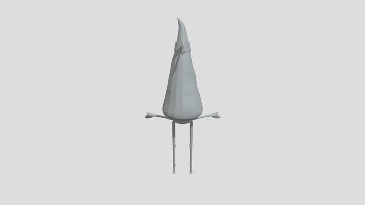 Karate Carrot character recreation 3D Model