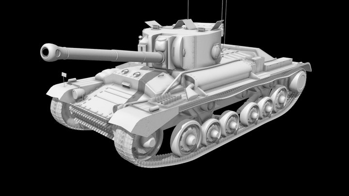 Valentine XI mk III 3D Model