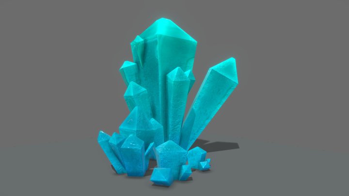 Stylized Crystal 3D Model