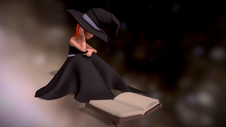 Bored Witch 3D Model