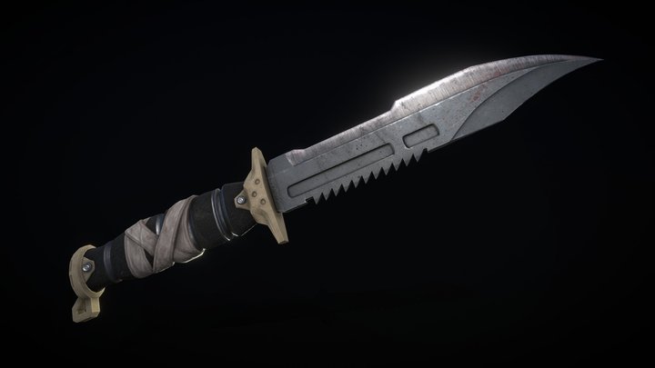 Tactical Knife 3D Model