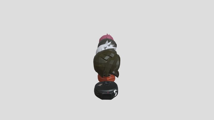 anime hair-02 3D Model