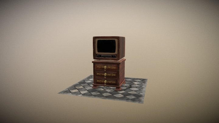 OLD_TV 3D Model