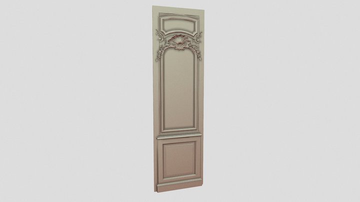Carved Door 3D Model