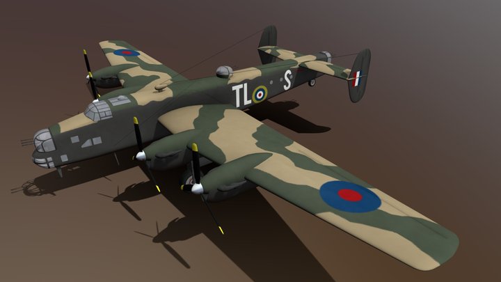 Handley Page Halifax – Modello 3D gratuito STL
