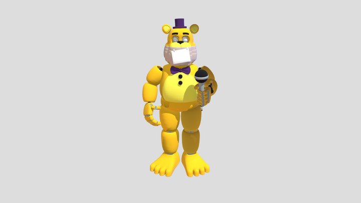 Fredbear left to rot fbx vercion 3D Model