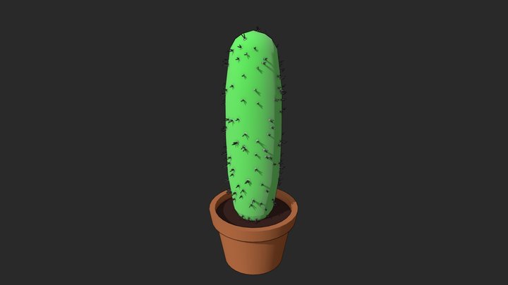 Stylized cacti 3D Model