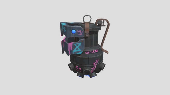 Arcane Jinx Grenade (4K) 3D Model