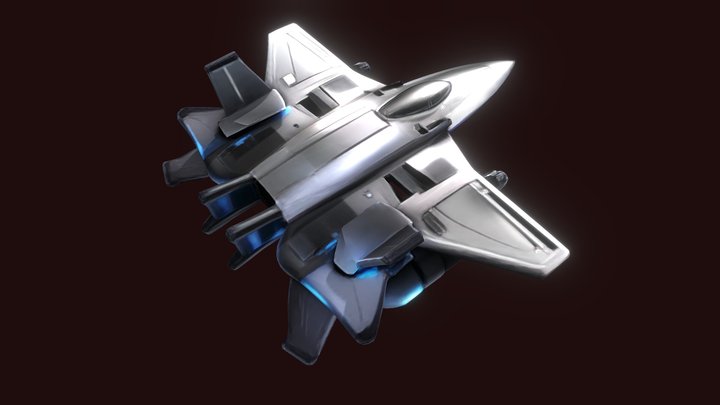 Futuristic Fighter Jet – Modello 3D gratuito STL