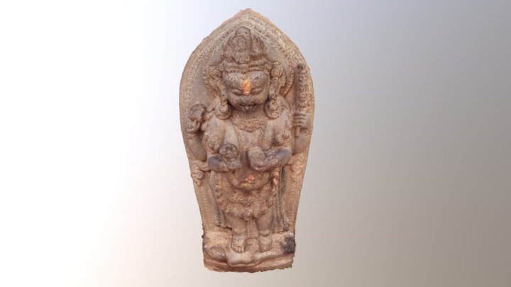 Stone sculpture of Mahankaal 3D Model