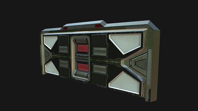 Sci Fi gate 3D Model