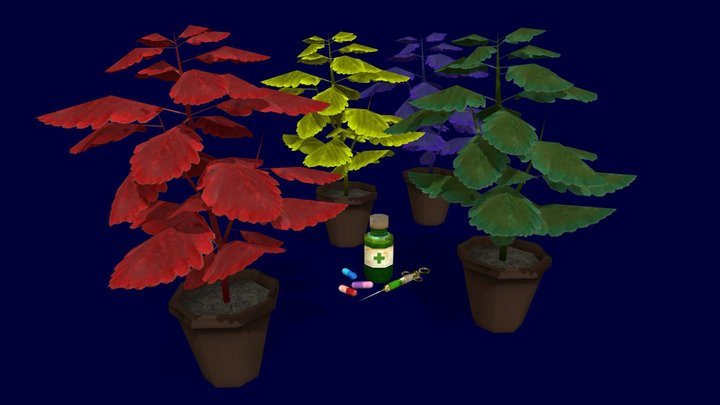 PSX Survival Horror Healing Assets 3D Model