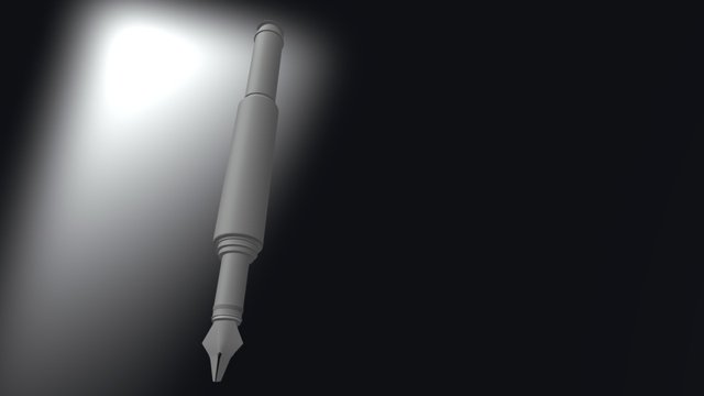 Modeling Challenge - Fountain Pen 3D Model