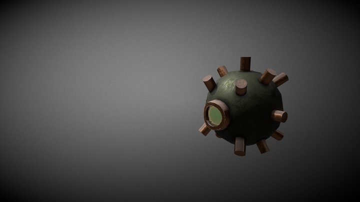 Steampunk bomb 3D Model