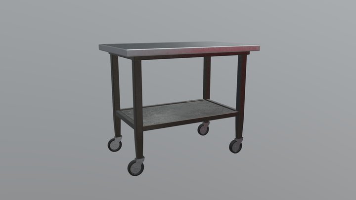 Table Trolley 3D Model