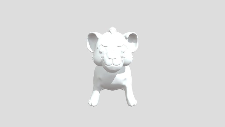 Lion King Head And Body Progress 3D Model