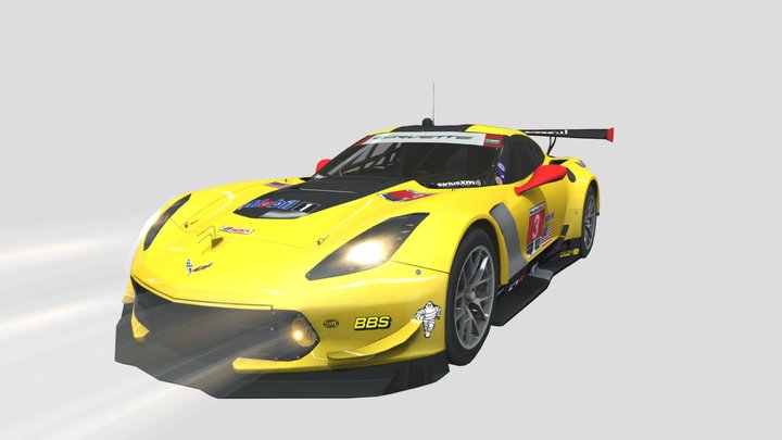 chevrolet corvette c7.r – Gratis 3D-model STL
