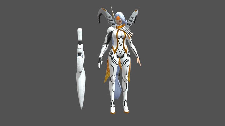 Mobile Legends Game character Leslay Model 3D Model