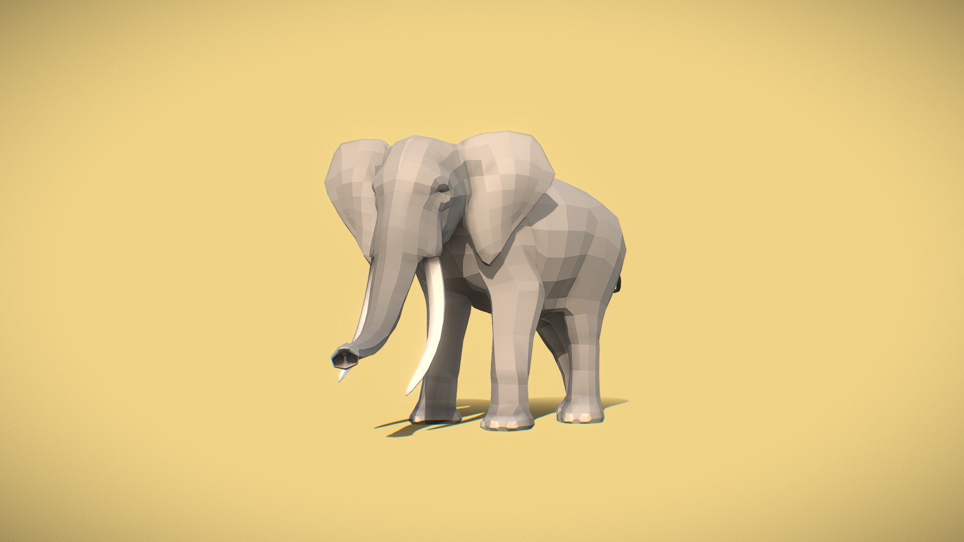 Poly Art Elephant