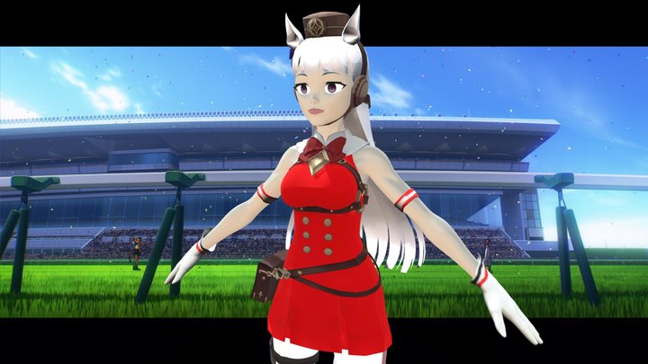 Goldship Umamusume 3D Model