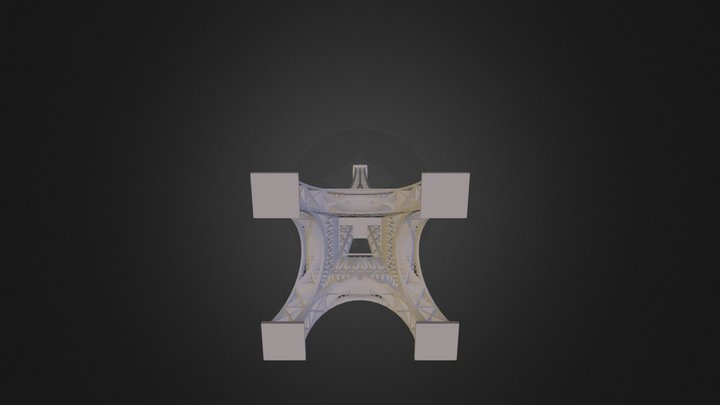 Final Eiffel Tower 3D Model
