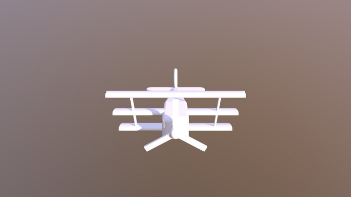 CAD 2 Plane 3D Model