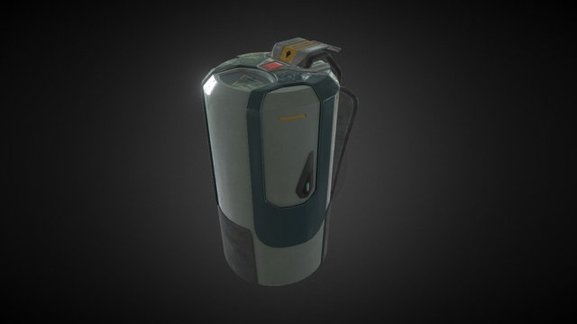 Granate sci-fi 3D Model