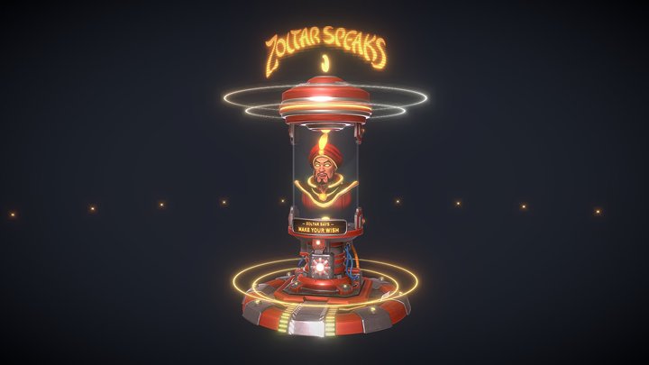 "Zoltar Speaks" Fortune Teller | Sci-Fi Circus 3D Model