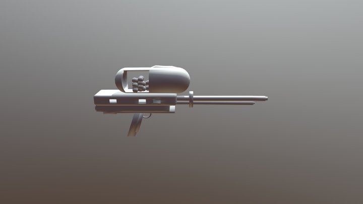 Paintball gun 3D Model