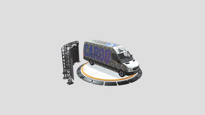 Mercedes Cargo Van 3D Model