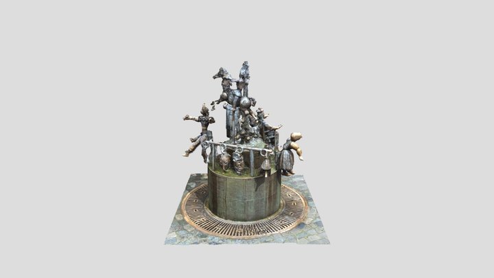 Puppenbrunnen in Aachen 3D Model