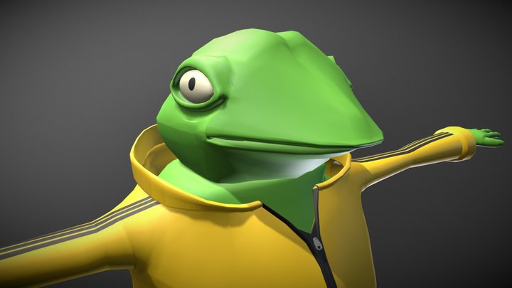 Frog Lad Smooth 3D Model