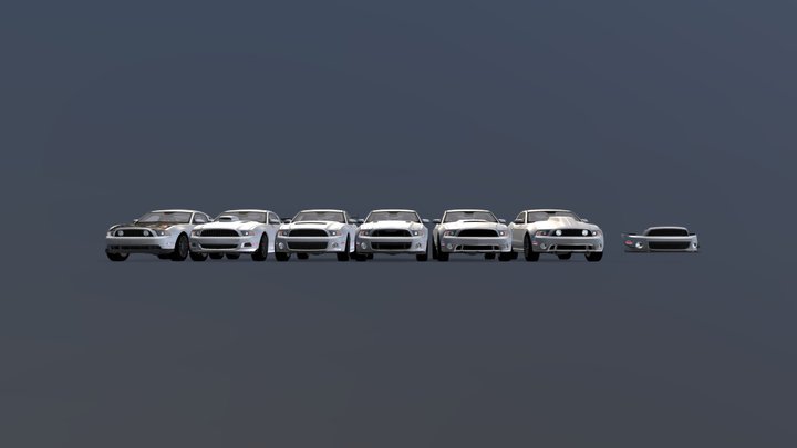 [Unity Asset] Realistic Modern Muscle Car #1 3D Model