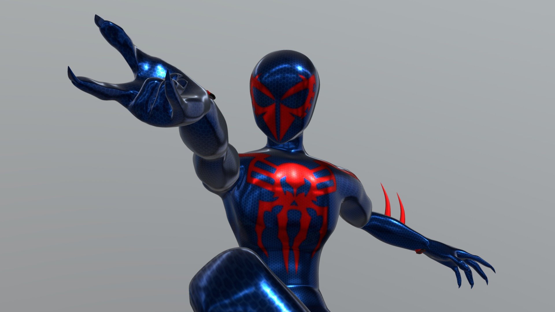 spider man 2099 3d model