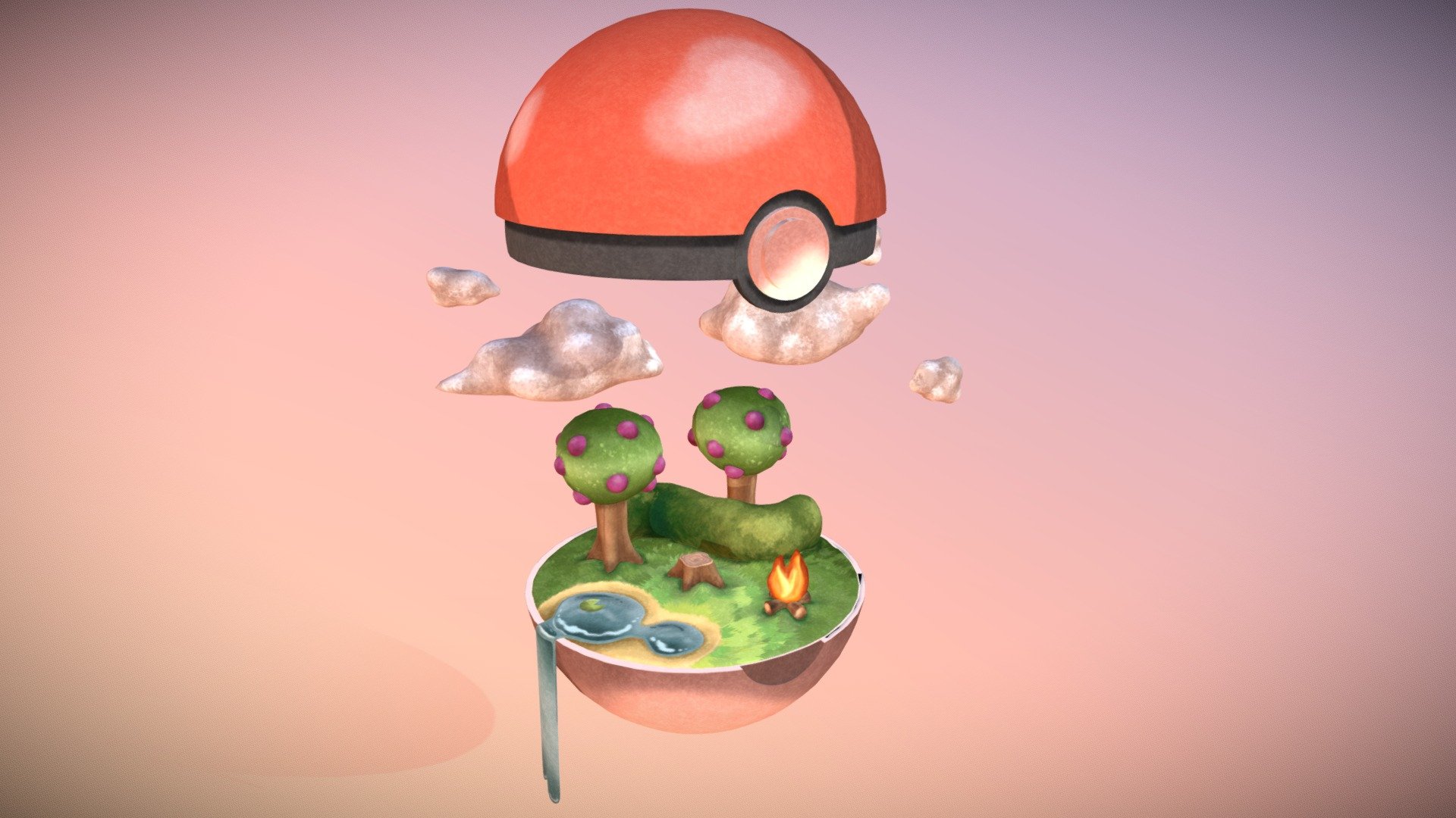 ArtStation - PokeBall