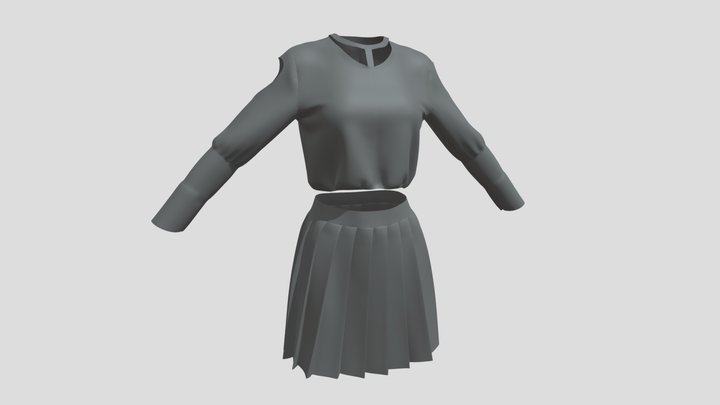 Cloth Female 3D Model