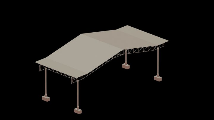 Distar 01+Roof 3D Model