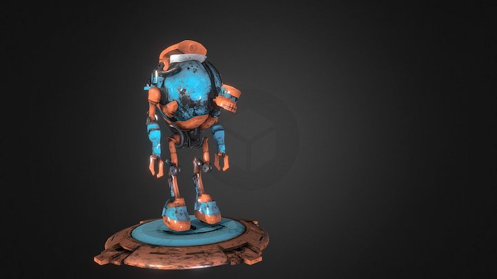 Robot servant 3D Model