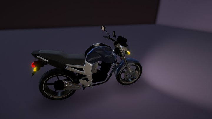 Yamaha Motorcycle Fz 16 3D Model