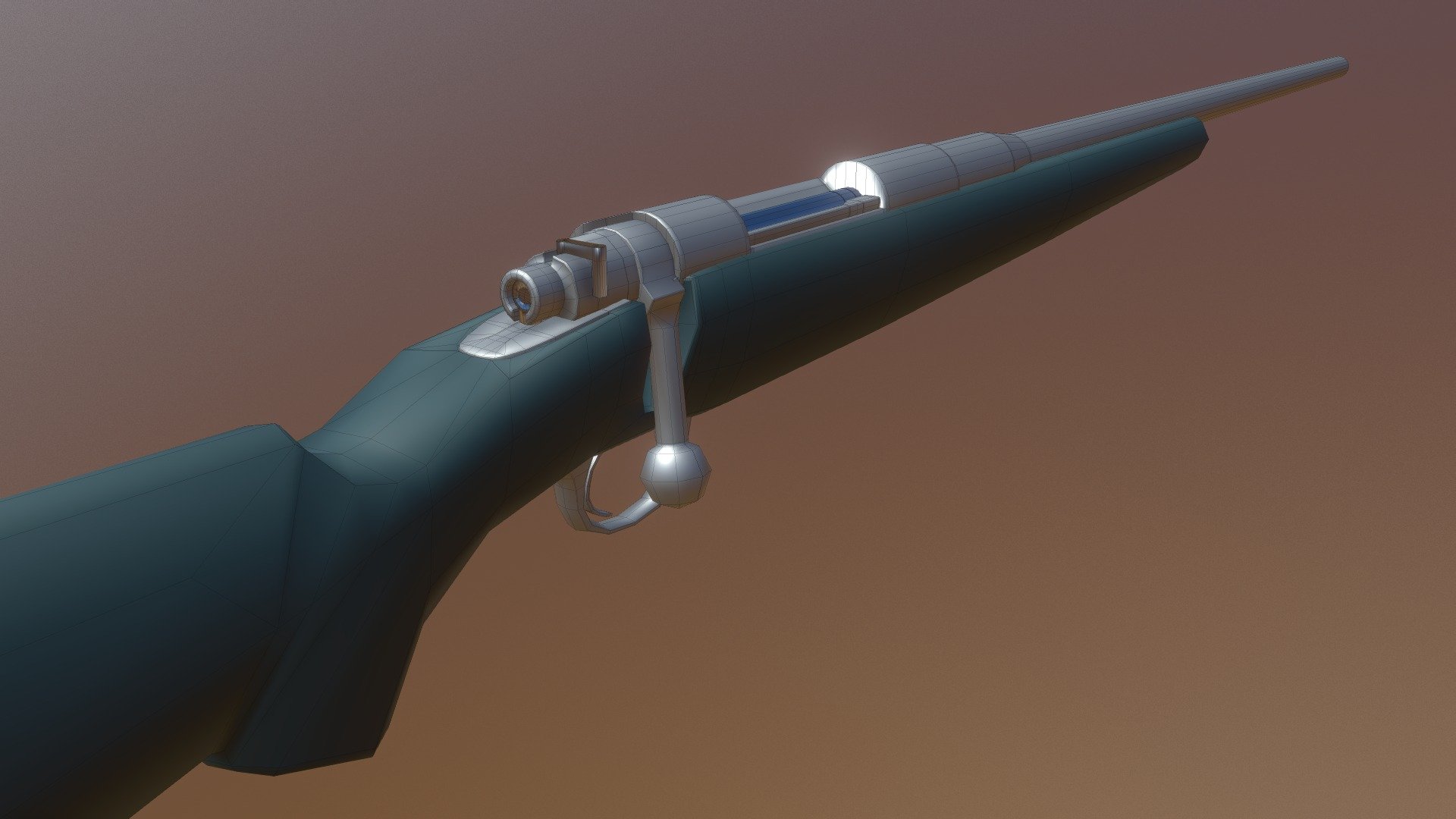 Rifle (No Turbosmooth) — Sketchfab embed 3D viewer