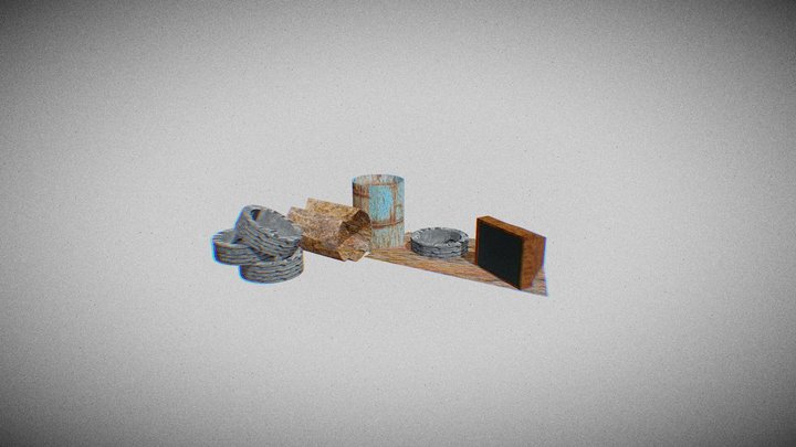 PSX Junkyard Props Pack – Free 3D Model STL
