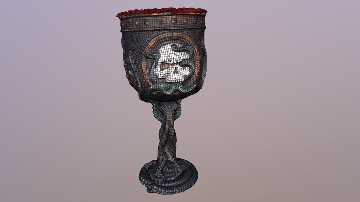 Rather-Octopus Goblet-Photogrammetry 3D Model