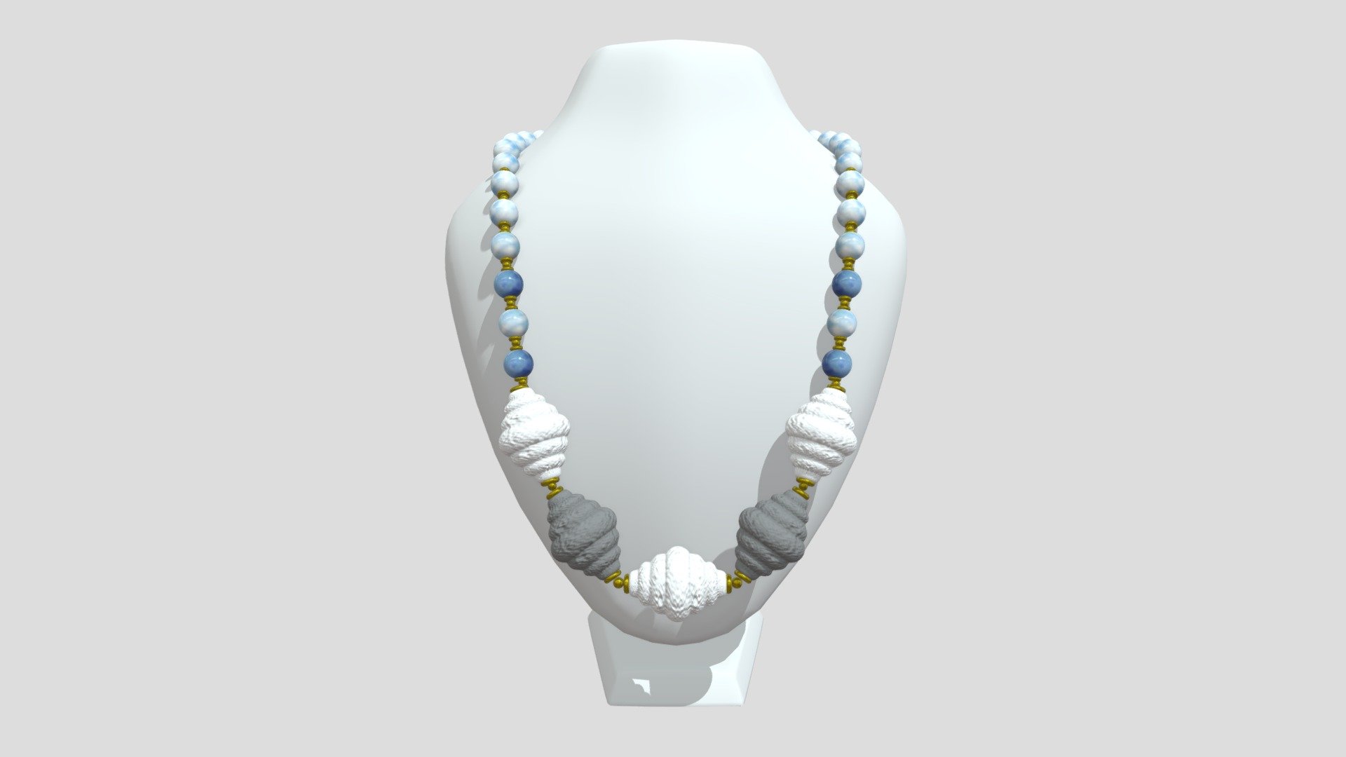 CLASSIC CERAMIC BEADS NECKLACE