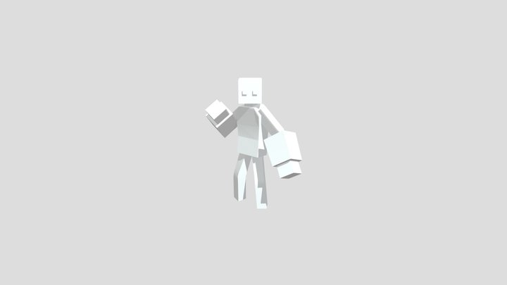 blockman with fighting animations 3D Model