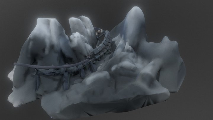 Han Solo chase scene 3D Model