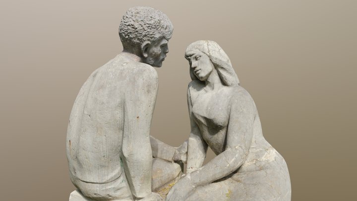 Milenci – Eva Kršková 3D Model